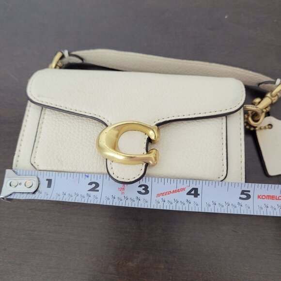 NEW Coach Tabby Mini Bag Women's Genuine Pebbled Leather Small 5x3 ** No strap* - Picture 4 of 15